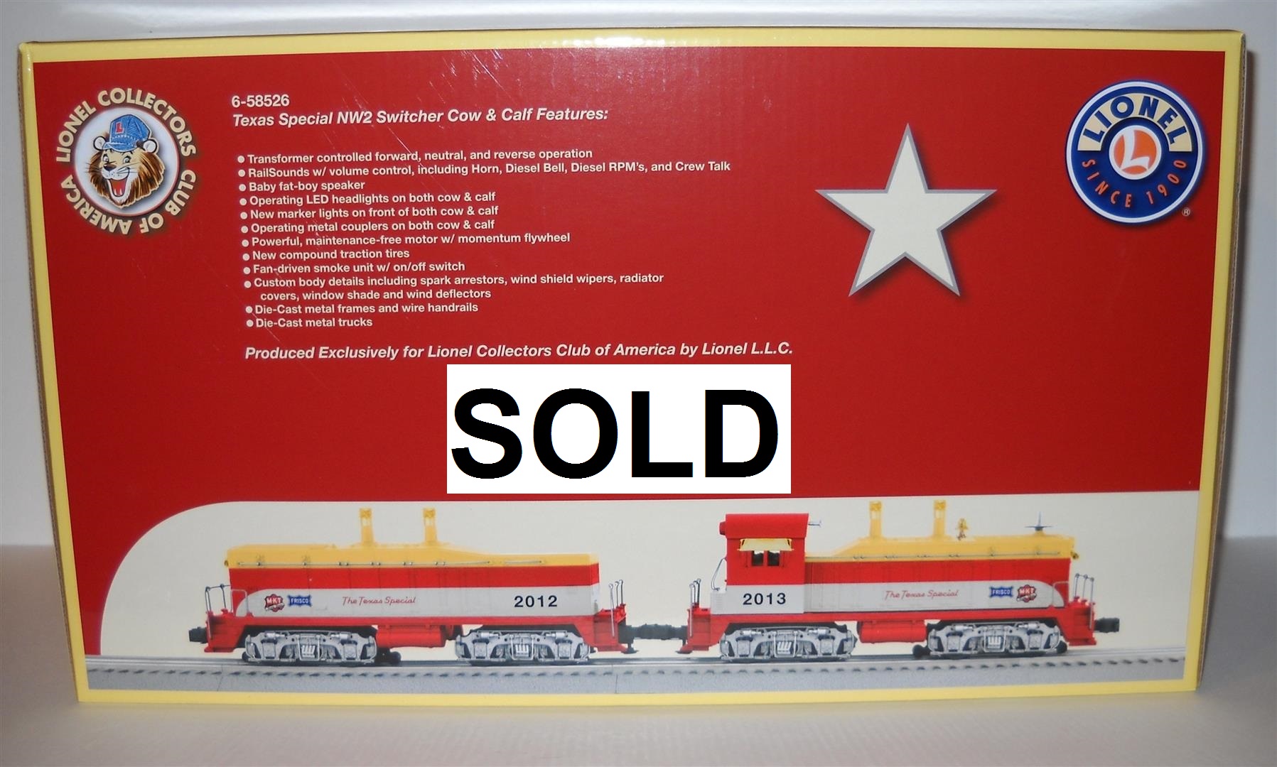 lionel texas special freight train set